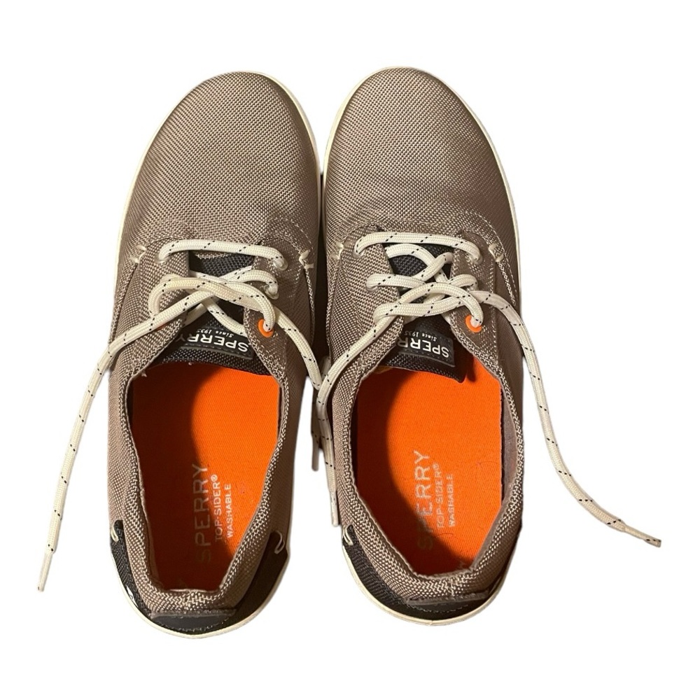 Sperry Size 6 Mens Bodie Washable Sneaker - Dark Gray/Navy - only worn once!